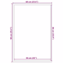 vidaXL Doormat Anthracite 115x400 cm mat welcome mat door mat indoor - brown, 60 x 90 cm - Additional view 6