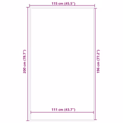 vidaXL Doormat Anthracite 115x400 cm mat welcome mat door mat indoor - brown, 115 x 200 cm