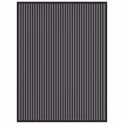 vidaXL Doormat Stripe Black and Grey 90x120 cm mat welcome mat door mat indoor
