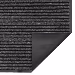 vidaXL Doormat Stripe Black and Grey 115x200 cm mat welcome mat - 115 x 200 cm - Additional view 4