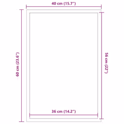vidaXL Doormat Brown 60x180 cm mat welcome mat door mat indoor front door mat - grey, 40 x 60 cm - Additional view 3