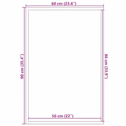 vidaXL Doormat Brown 60x180 cm mat welcome mat door mat indoor front door mat - grey, 60 x 90 cm