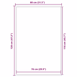 vidaXL Doormat Brown 60x180 cm mat welcome mat door mat indoor front door mat - grey, 80 x 120 cm