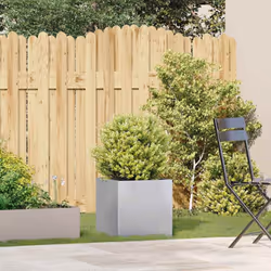 vidaXL Planter 40x40x40 cm Galvanised Steel plant pot plant stand raise bed