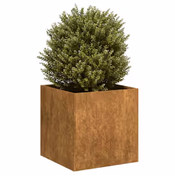 vidaXL Planter Rusty 40x40x40 cm Weathering Steel plant pot plant stand
