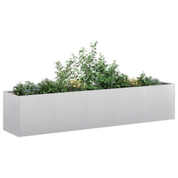 vidaXL Planter 200x40x40 cm Galvanised Steel plant pot plant stand raise bed