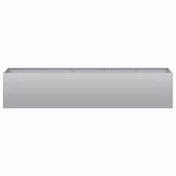 vidaXL Planter 200x40x40 cm Galvanised Steel plant pot plant stand raise bed
