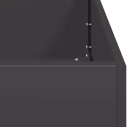 vidaXL Planter Outdoor Flower Pot Garden Raised Bed Patio Plant Pot Steel - steel/black, 360 x 40 x 40 cm - Additional view 6