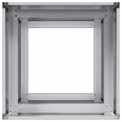 vidaXL Planter Outdoor Flower Pot Garden Raised Bed Patio Plant Pot Steel - galvanised steel, 40 x 40 x 80 cm - Additional view 4