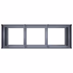 vidaXL Planter Outdoor Flower Pot Garden Raised Bed Patio Plant Pot Steel - steel/anthracite, 120 x 40 x 80 cm - Additional view 4