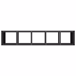 vidaXL Planter Outdoor Flower Pot Garden Raised Bed Patio Plant Pot Steel - steel/black, 200 x 40 x 80 cm - Additional view 4