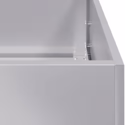 vidaXL Planter Outdoor Flower Pot Garden Raised Bed Patio Plant Pot Steel - galvanised steel, 200 x 40 x 80 cm - Additional view 6