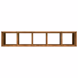 vidaXL Planter Outdoor Flower Pot Garden Raised Bed Patio Plant Pot Steel - weathering steel, 200 x 40 x 80 cm - Additional view 5