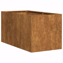vidaXL Planter Outdoor Flower Pot Garden Raised Bed Patio Plant Pot Steel - weathering steel, 40 x 80 x 40 cm