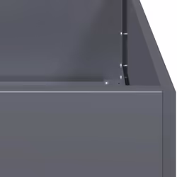 vidaXL Planter Outdoor Flower Pot Garden Raised Bed Patio Plant Pot Steel - steel/anthracite, 200 x 80 x 40 cm - Additional view 6