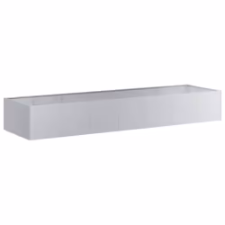 vidaXL Planter Outdoor Flower Pot Garden Raised Bed Patio Plant Pot Steel - galvanised steel, 280 x 80 x 40 cm