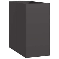 vidaXL Planter Outdoor Flower Pot Garden Raised Bed Patio Plant Pot Steel - steel/black, 40 x 80 x 80 cm