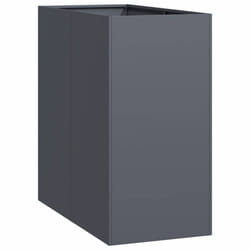 vidaXL Planter Outdoor Flower Pot Garden Raised Bed Patio Plant Pot Steel - steel/anthracite, 40 x 80 x 80 cm