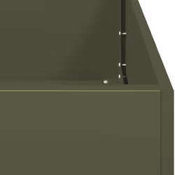 vidaXL Planter Outdoor Flower Pot Garden Raised Bed Patio Plant Pot Steel - steel/green, 40 x 80 x 80 cm - Additional view 6