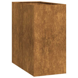 vidaXL Planter Outdoor Flower Pot Garden Raised Bed Patio Plant Pot Steel - weathering steel/brown, 40 x 80 x 80 cm