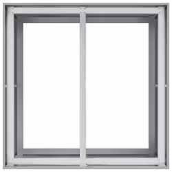 vidaXL Planter Outdoor Flower Pot Garden Raised Bed Patio Plant Pot Steel - galvanized steel/grey, 80 x 80 x 80 cm - Additional view 4