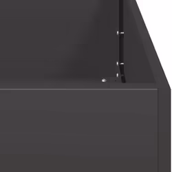 vidaXL Planter Outdoor Flower Pot Garden Raised Bed Patio Plant Pot Steel - steel/black, 120 x 80 x 80 cm - Additional view 6