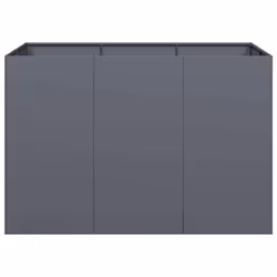 vidaXL Planter Anthracite 120x80x80 cm Steel plant pot plant stand raise bed - Additional view 3