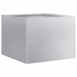 vidaXL Planter Outdoor Flower Pot Garden Raised Bed Patio Plant Pot Steel - galvanised steel, 40 x 40 x 30 cm