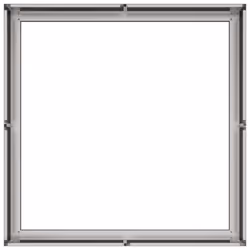 vidaXL Planter Outdoor Flower Pot Garden Raised Bed Patio Plant Pot Steel - stainless steel, 80 x 80 x 30 cm - Additional view 4