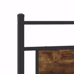 vidaXL Bed Frame without Mattress Smoked Oak 90x190 cm Single Engineered Wood - smoked oak, 100 x 200 cm - Additional view 8