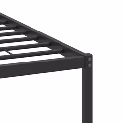 vidaXL Bed Frame without Mattress Smoked Oak 90x190 cm Single Engineered Wood - smoked oak, 120 x 200 cm - Additional view 9