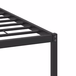 vidaXL Bed Frame without Mattress Smoked Oak 90x190 cm Single Engineered Wood - smoked oak, 140 x 190 cm - Additional view 9