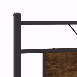 vidaXL Bed Frame without Mattress Engineered Wood - smoked oak, 160 x 200 cm - Additional view 8