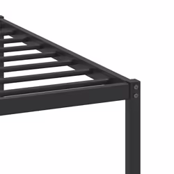 vidaXL Bed Frame without Mattress Engineered Wood - smoked oak, 160 x 200 cm - Additional view 9