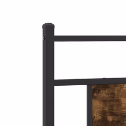 vidaXL Headboard Smoked Oak 80 cm Engineered Wood and Steel bed headboard - Additional view 6