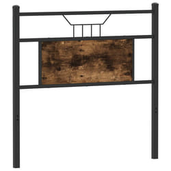 vidaXL Headboard Smoked Oak 90 cm Engineered Wood and Steel bed headboard