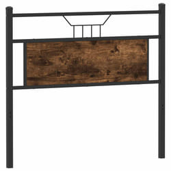 vidaXL Headboard Smoked Oak 100 cm Engineered Wood and Steel bed headboard