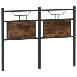 vidaXL Headboard Smoked Oak 120 cm Engineered Wood and Steel bed headboard