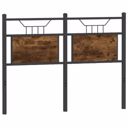 vidaXL Headboard Smoked Oak 120 cm Engineered Wood and Steel bed headboard - Additional view 5