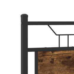 vidaXL Headboard Smoked Oak 120 cm Engineered Wood and Steel bed headboard - Additional view 6