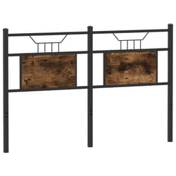 vidaXL Headboard Smoked Oak 137 cm Engineered Wood and Steel bed headboard