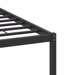 vidaXL Bed Frame without Mattress Smoked Oak 90x190 cm Single Engineered Wood - sonoma oak, 120 x 200 cm - Additional view 9