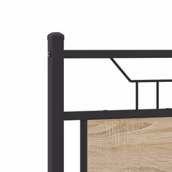 vidaXL Metal Bed Frame without Mattress double bed - sonoma oak, 137 x 190 cm - Additional view 8