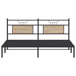 vidaXL Bed Frame without Mattress Sonoma Oak 183x213 cm Engineered Wood - Additional view 5