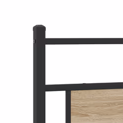 vidaXL Metal Bed Frame without Mattress double bed - sonoma oak, 193 x 203 cm - Additional view 8
