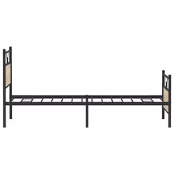 vidaXL Metal Bed Frame without Mattress double bed - sonoma oak, 107 x 203 cm - Additional view 6