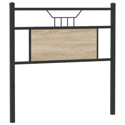 vidaXL Headboard Sonoma Oak 80 cm Engineered Wood and Steel bed headboard