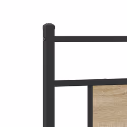 vidaXL Headboard Sonoma Oak 80 cm Engineered Wood and Steel bed headboard - Additional view 6