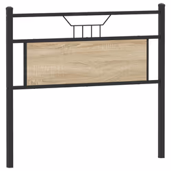 vidaXL Headboard Sonoma Oak 100 cm Engineered Wood and Steel bed headboard
