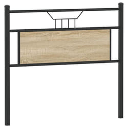 vidaXL Headboard Sonoma Oak 100 cm Engineered Wood and Steel bed headboard